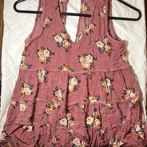 Extra extra small flowered tank blouse